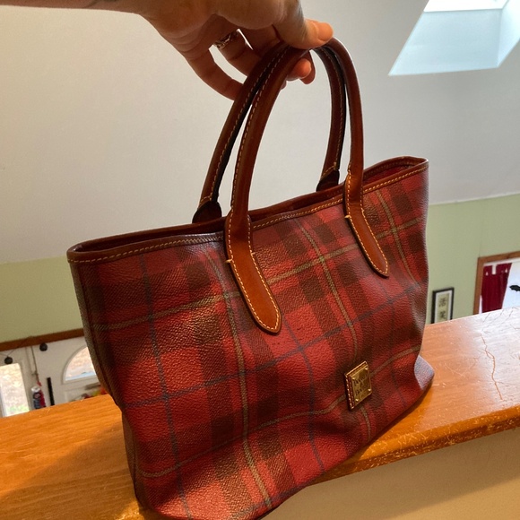 Dooney&Bourke plaid tote - Picture 3 of 7